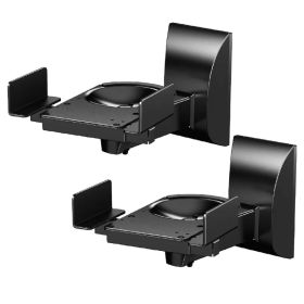 5 CORE Speaker Wall Ceiling Mount Stand 2Pcs Black Sturdy Speaker Mounting Bracket w Adjustable Swivel Tilt Retractable Telescopic Arm for Surrou (Option: 15 Inch)