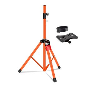 5 Core Speaker Stand Adjustable 31 to 54" PA DJ Tripod Stands Heavy Duty w 35mm Add 132 Lbs (Option: Orange)