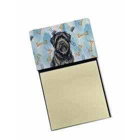 Bouvier des Flandres Coworker Watercolor Sticky Note Holder Refillable Dispenser Desk Accessory 3x3 Pad Gift (Option: Default)