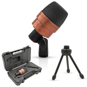5 Core Drum Mic High Sensitivity Snare Tom Instrument Microphone with Dynamic Moving Coil Uni-Directional Pick Up Pattern Swivel Mount Durable St (Option: COPPER)