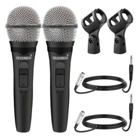 5 CORE Microphone Dynamic Vocal Handheld Mic Cardioid Unidirectional Microfono W On Off Switch + XLR Audio Cable For Singing Karaoke Public Speak (Option: Model)