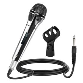 5 CORE Microphone Dynamic Vocal Handheld Mic Cardioid Unidirectional Microfono W On Off Switch + XLR Audio Cable For Singing Karaoke Public Speak (Option: white)