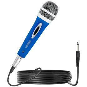 5 CORE Microphone Dynamic Vocal Handheld Mic Cardioid Unidirectional Microfono W On Off Switch + XLR Audio Cable For Singing Karaoke Public Speak (Option: 286 Blue)