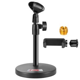 5 Core Mic Stand 3 In 1 Desktop Microphone Stands Adjustable Table Microfono Holder W Phone Clamp - MS RBS BOOM (Option: MSRBSBOOM)
