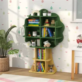 Green Kids Bookcase Shelf Toy Storage Organizer With Open Storage Shelves (Option: defaulttitle)