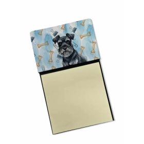 Black Miniature Schnauzer Coworker Watercolor Sticky Note Holder Refillable Dispenser Desk Accessory 3x3 Pad Gift (Option: Default)