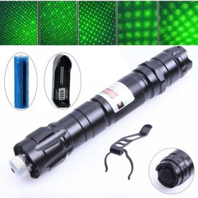Rechargeable Green Laser Pointer Pen 532nm Visible Beam W Star Beam Light&Battery&Charger Set - Logistics Only For USPS.TK And TMEU Only For Self (Option: defaulttitle)
