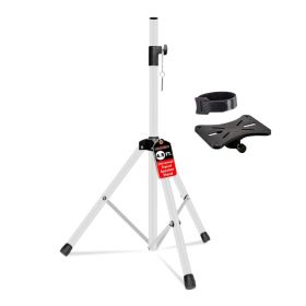 5 Core Speaker Stand Adjustable 31 to 54" PA DJ Tripod Stands Heavy Duty w 35mm Add 132 Lbs (Option: white)
