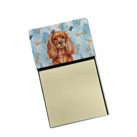 Ruby English Toy Spaniel Coworker Watercolor Sticky Note Holder Refillable Dispenser Desk Accessory 3x3 Pad Gift (Option: Default)