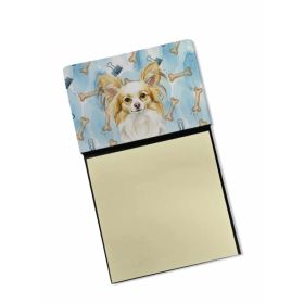 Lemon and White Papillon Coworker Watercolor Sticky Note Holder Refillable Dispenser Desk Accessory 3x3 Pad Gift (Option: Default)