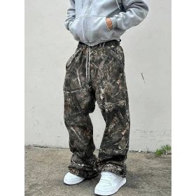 New Stylish Casual Pants With A Branch-pattern Print (Option: GK59-3XL)